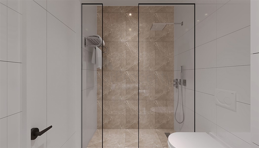 Светлая квартира 1+1 в строящемся комплексе