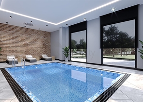 Светлая квартира 1+1 в строящемся комплексе