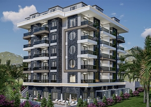 Светлая квартира 1+1 в строящемся комплексе