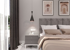 Светлая квартира 1+1 в строящемся комплексе