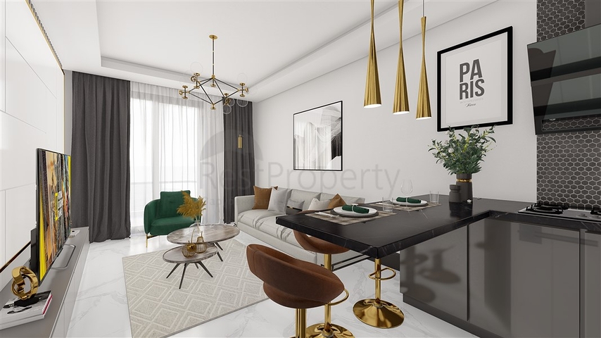 Апартаменты 1+1 в уютном районе Каргыджак