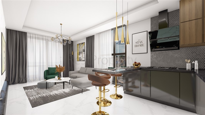 Апартаменты 1+1 в уютном районе Каргыджак