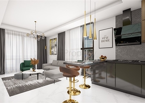 Апартаменты 1+1 в уютном районе Каргыджак