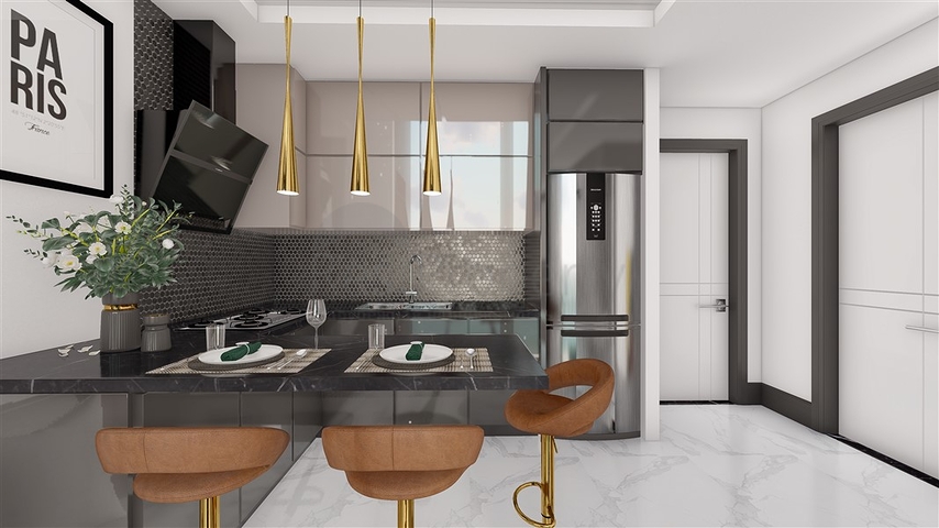 Продается квартира 1+1 в районе Каргыджак