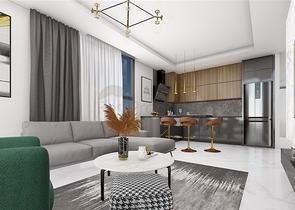 Продается квартира 1+1 в районе Каргыджак