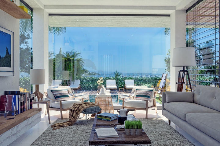 Привлекательные виллы в окружении пышной природы