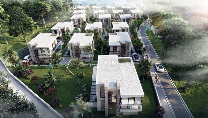 Привлекательные виллы в окружении пышной природы