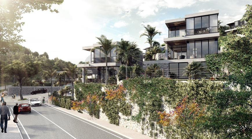 Привлекательные виллы в окружении пышной природы