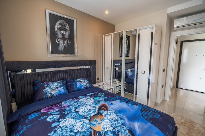 Двухкомнатная меблированная квартира в Махмутларе