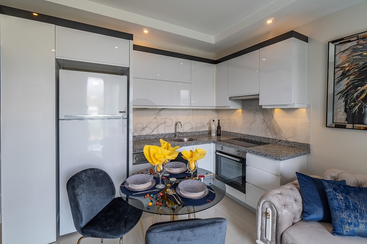 Двухкомнатная меблированная квартира в Махмутларе