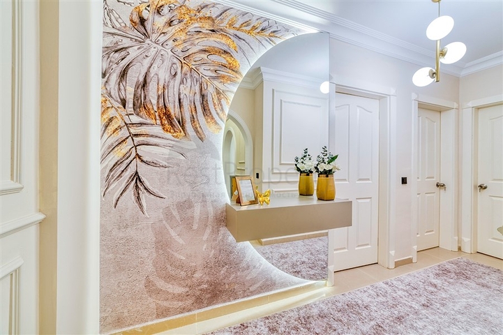 Квартира 2+1 с дизайнерским ремонтом в одном из самых зеленых комплексов Алании