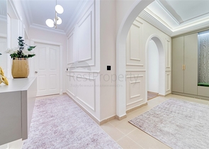 Квартира 2+1 с дизайнерским ремонтом в одном из самых зеленых комплексов Алании