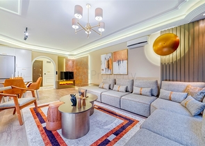 Квартира 2+1 с дизайнерским ремонтом в одном из самых зеленых комплексов Алании