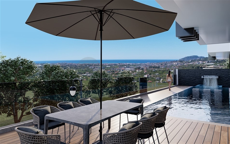 Видовые виллы под гражданство в Оба