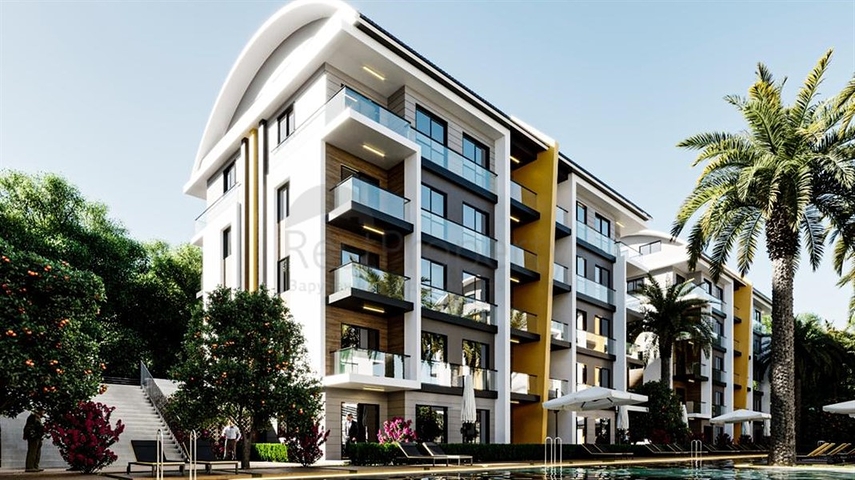 Квартира в 150 м от пляжа в районе Окурджалар