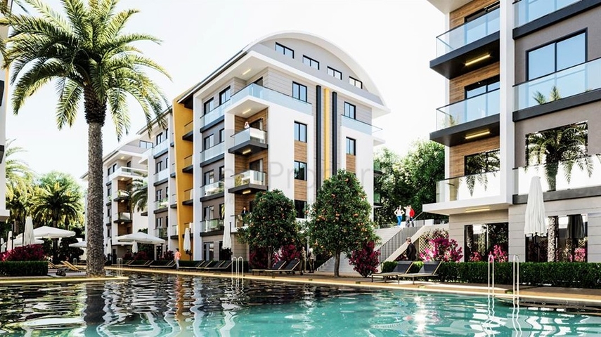 Квартира в 150 м от пляжа в районе Окурджалар