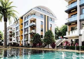 Квартира в 150 м от пляжа в районе Окурджалар