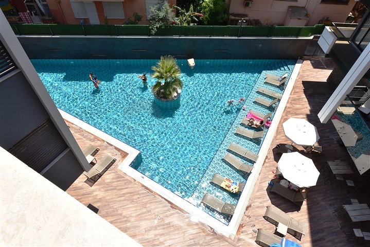 Стильная квартира 1+1 в районе пляжа Клеопатры