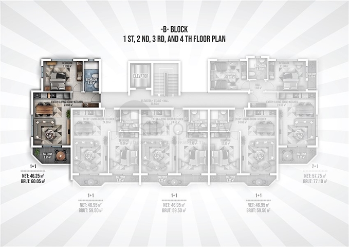 Инвестиционный проект в 400м от моря в районе Окурджалар