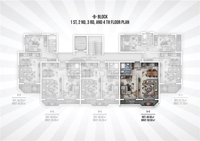 Инвестиционный проект в 400м от моря в районе Окурджалар