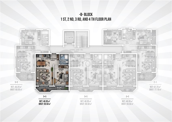 Инвестиционный проект в 400м от моря в районе Окурджалар