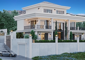 Вилла с видом на море 5+1 в районе Каргыджак