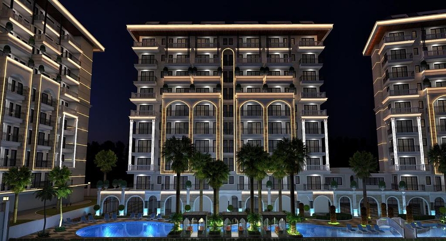 Квартира 2+1 в комплексе бизнес класса на Клеопатре