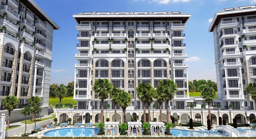 Квартира 2+1 в комплексе бизнес класса на Клеопатре