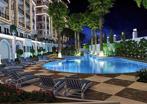 Квартира 2+1 в комплексе бизнес класса на Клеопатре