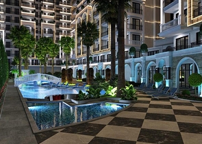 Квартира 2+1 в комплексе бизнес класса на Клеопатре