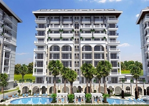 Квартира 2+1 в комплексе бизнес класса на Клеопатре