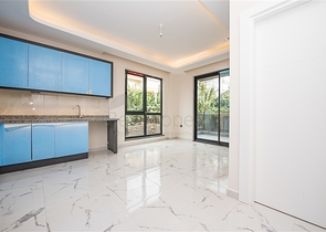 Квартира 1+1 в районе пляжа Клеопатра по выгодной цене 