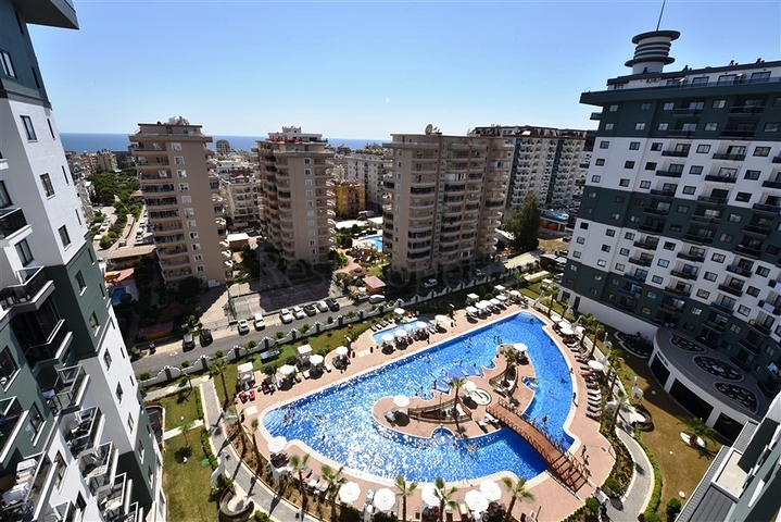 Квартира 1+1 класса люкс в районе Махмутлар