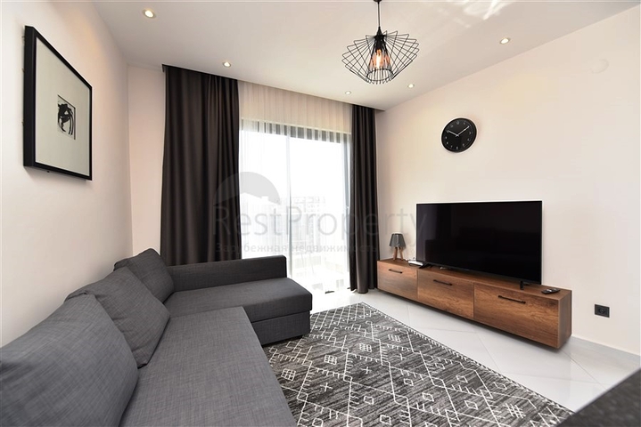 Квартира 1+1 класса люкс в районе Махмутлар