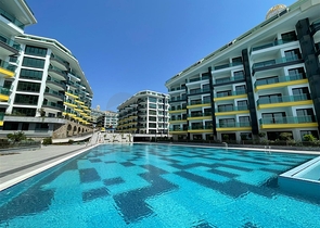 Меблированная квартира планировкой 1+1 в комплексе премиум класса