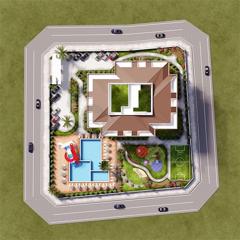 Новый строящийся комплекс в перспективном районе Газипаша