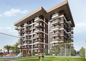 Новый строящийся комплекс в перспективном районе Газипаша