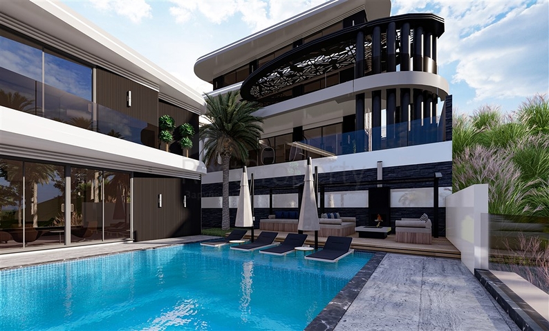 Вилла премиум-класса 4+1  в центре Алании