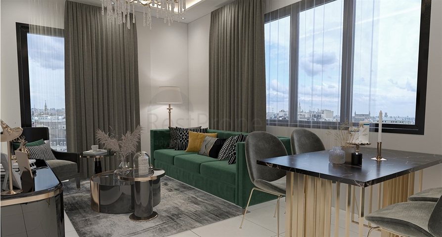 Апартаменты 1+1 в комплексе с богатой инфраструктурой