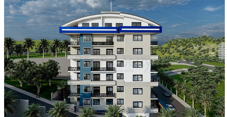 Продается квартира 1+1 в районе Махмутлар