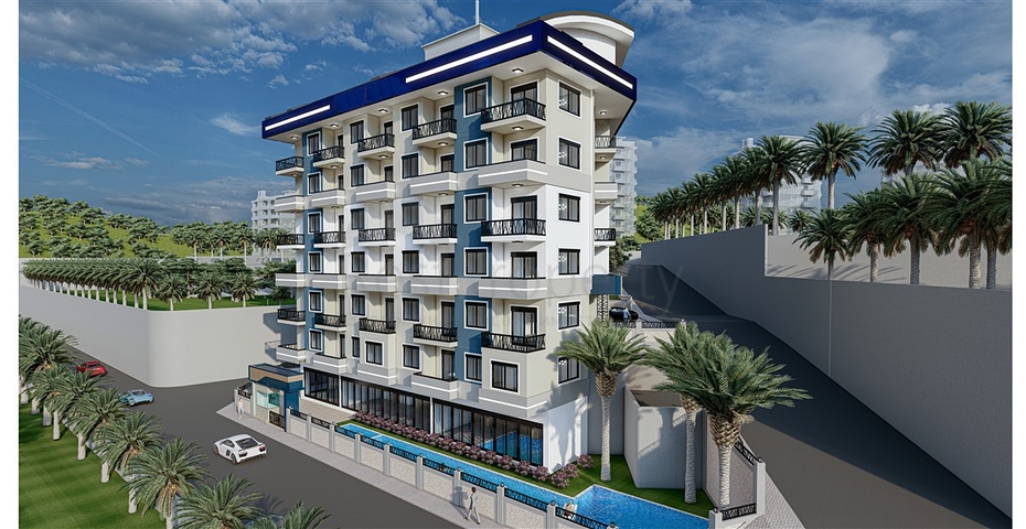 Продается квартира 1+1 в районе Махмутлар