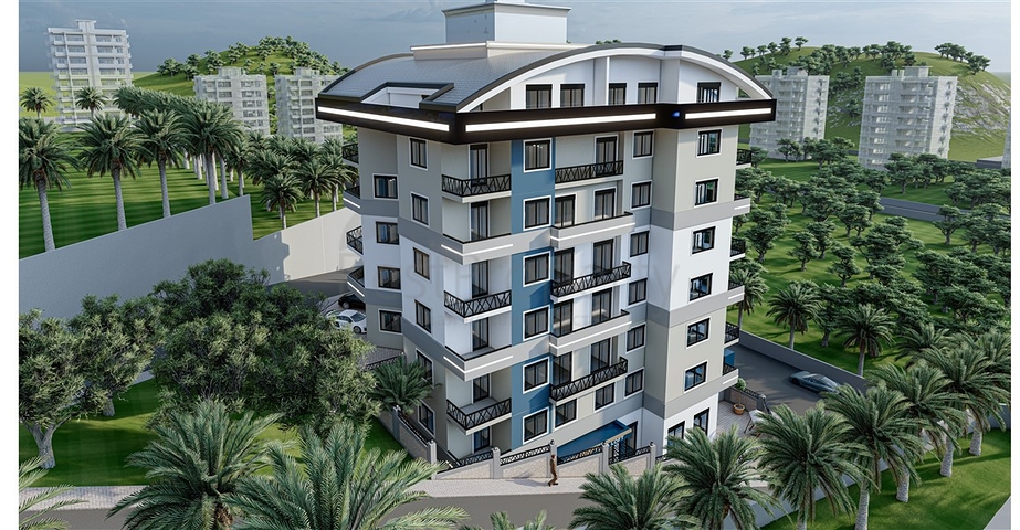 Продается квартира 1+1 в районе Махмутлар