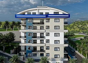 Продается квартира 1+1 в районе Махмутлар