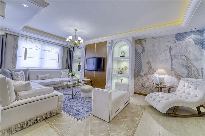 Апартаменты 2+1 на первой береговой в Махмутларе