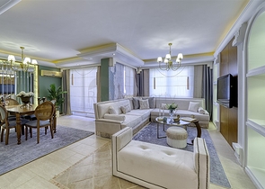 Апартаменты 2+1 на первой береговой в Махмутларе