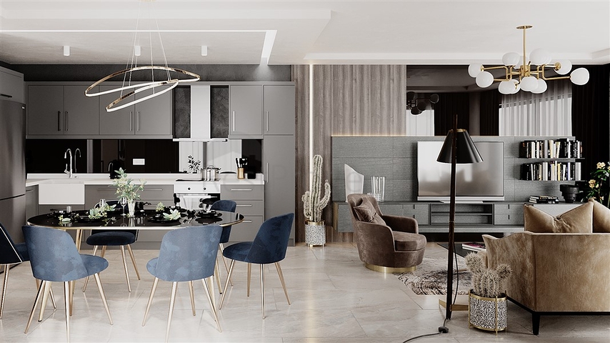 Комплекс из 5 вилл в районе Тюрклер