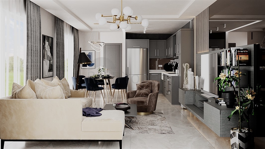 Комплекс из 5 вилл в районе Тюрклер