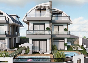 Комплекс из 5 вилл в районе Тюрклер