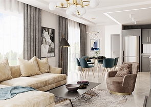 Комплекс из 5 вилл в районе Тюрклер