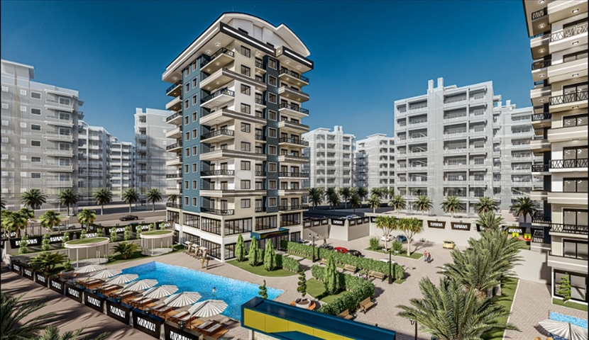 Апартаменты 1+1 в новом комплексе в Авсалларе